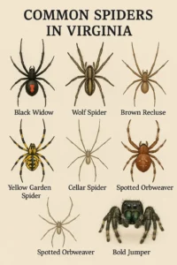 common spiders in virginia